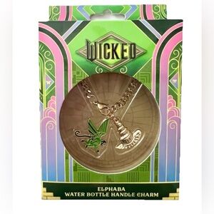 Elphaba Water Bottle Handle Charm - Green and Gold